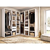 Dekit Mueble vestidor Suit (L x An x Al: 186,3 x 182,4 x 204,5 cm, Blanco/Natural, Trasera reversible) | BAUHAUS