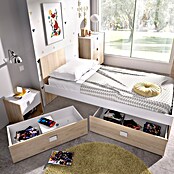 Dekit Cama Dina (L x An x Al: 196 x 97 x 79 cm, Natural/Blanco, Cajones) | BAUHAUS