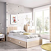 Dekit Cama Dina (L x An x Al: 196 x 97 x 79 cm, Natural/Blanco, Cajones) | BAUHAUS