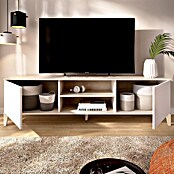 Dekit Mueble para TV Boston (L x An x Al: 39,9 x 150 x 48,1 cm, Natural/Blanco) | BAUHAUS