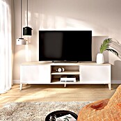 Dekit Mueble para TV Boston (L x An x Al: 39,9 x 150 x 48,1 cm, Natural/Blanco) | BAUHAUS