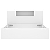 Dekit Ten Cabecero de cama con cama (L x An: 219,8 x 157,2 cm, Blanco, Número de cajones: 4 ud., Específico para: Colchón de 150x190 cm) | BAUHAUS