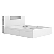 Dekit Ten Cabecero de cama con cama (L x An: 219,8 x 157,2 cm, Blanco, Número de cajones: 4 ud., Específico para: Colchón de 150x190 cm) | BAUHAUS