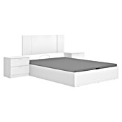 Dekit Set muebles de dormitorio Flow (4 pzs., Blanco, Específico para: Colchón de 135x190 cm) | BAUHAUS