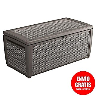 Keter Baúl para jardín Tonga (L x An x Al: 145 x 73 x 64 cm, Marrón, Plástico)