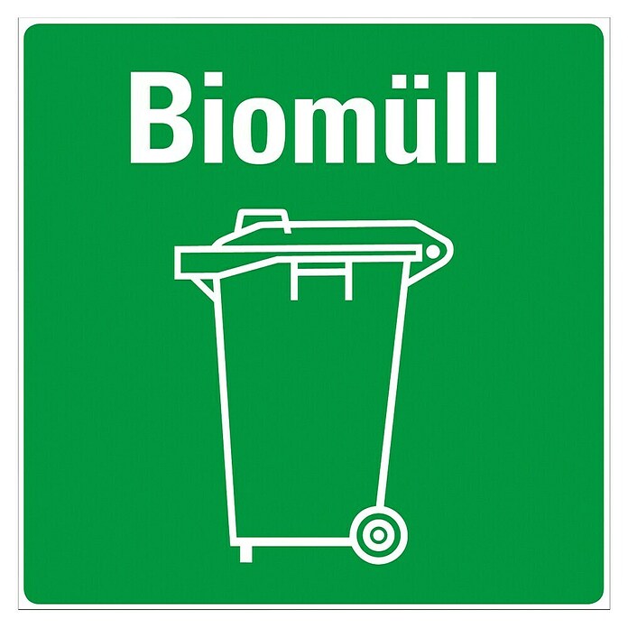 Pickup Aufkleber (L x B: 140 x 140 mm, Biomüll)