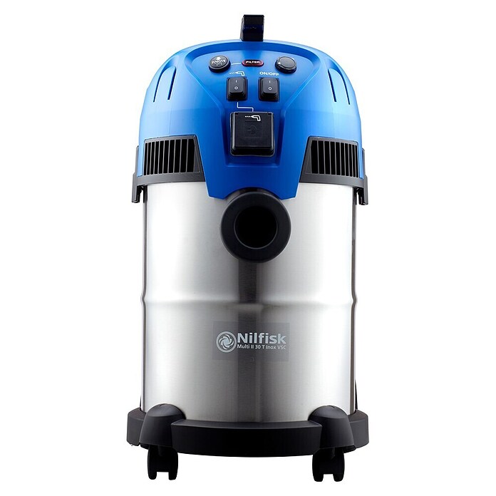 Nilfisk Aspirador en seco y húmedo Multi II 30 T INOX VSC (1.400 W, Volumen de recipiente: 30 l)