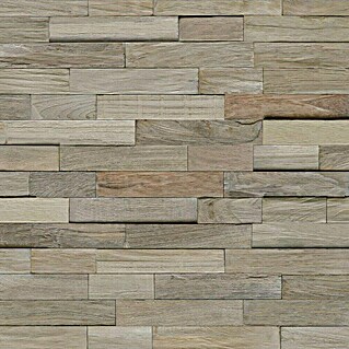 Indo Wandpaneel Indo 3D Wall Gun smoked (Teak, 500 x 200 x 10 mm, 1 m²)