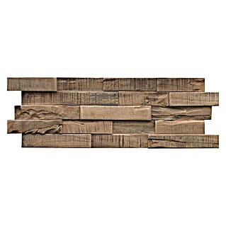 Indo Holzpaneel 3D Wall Slimwood Stone Washed (Hevea, 560 x 200 x 8 mm, Anzahl Paneele: 9 Stk., 1,008 m²)