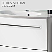 Camargue Swing Waschtischunterschrank (45,5 x 80 x 63 cm, Weiß, Hochglanz)