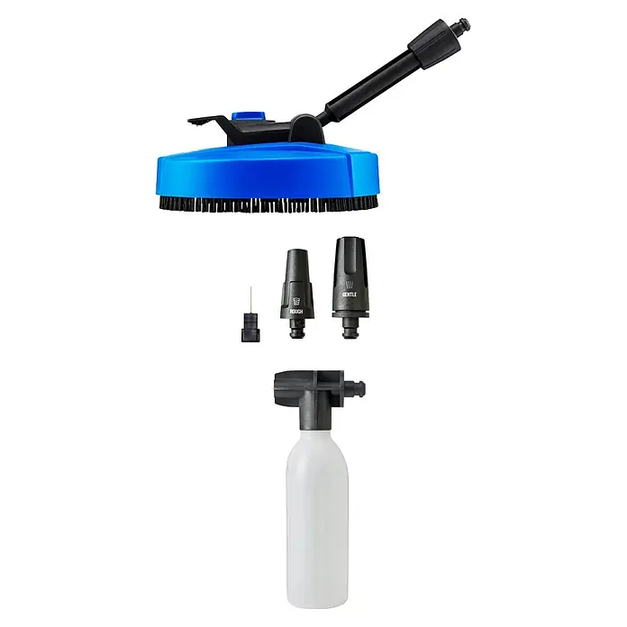 Nilfisk Hidrolimpiadora de alta presión CORE 150 PC - 150 bar, 2.000 W, Capacidad de bombeo: 468 l/h - Accesorios lavadora a presión: limpiador de superficies azul, boquillas rugosas y suaves, aguja de limpieza, y cañón de espuma.