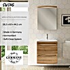 Camargue Swing Waschtischunterschrank (44 x 60 x 63 cm, Berg Eiche, Matt)