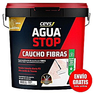 Ceys Impermeabilizante caucho acrílico Agua Stop (20 kg, Blanco)