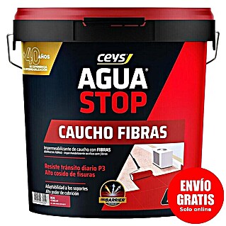 Ceys Impermeabilizante caucho acrílico Agua Stop (20 kg, Rojo)