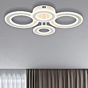 Globo LED stropna svjetiljka Anthony  (54 W, D x Š x V: 590 x 420 x 120 mm, Bijela) | BAUHAUS