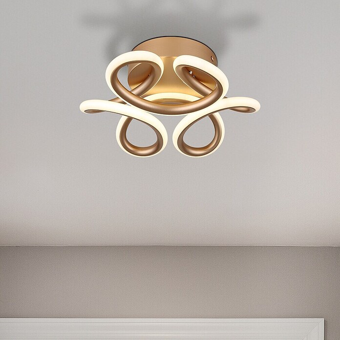 Globo LED stropna svjetiljka Melisand  (24 W, Zlatna) | BAUHAUS