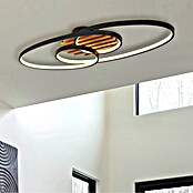 Globo LED stropna svjetiljka Tisha  (40 W, D x Š x V: 850 x 300 x 90 mm, Crna, Topla bijela) | BAUHAUS