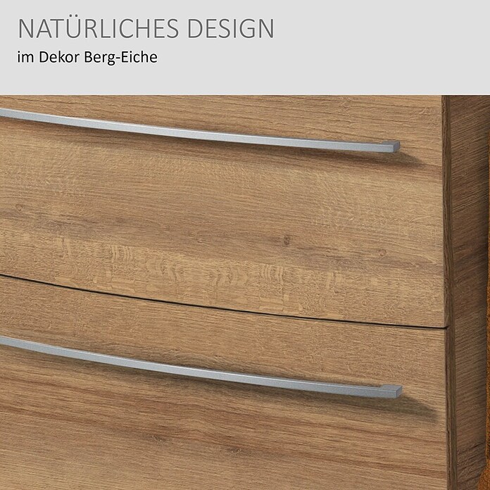 Camargue Swing Waschtischunterschrank (44 x 60 x 63 cm, Berg Eiche, Matt)