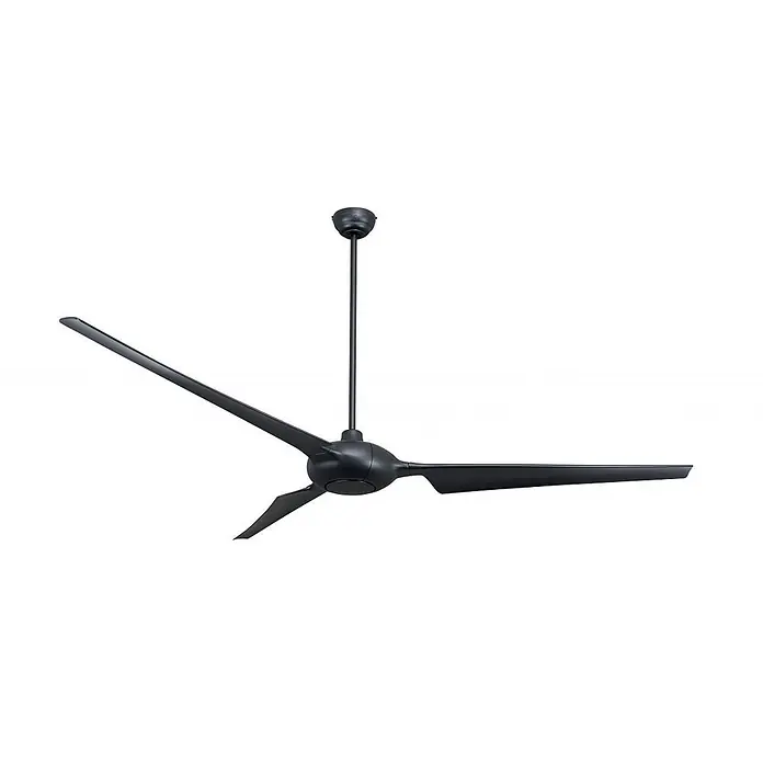 Vam Deckenventilator SPACE WI-FI schwarz 193 cm - schwarz, 1.930 mm, 45 W - Eleganter, moderner schwarzer Deckenventilator mit drei Flügeln und langer Aufhängungsstange.