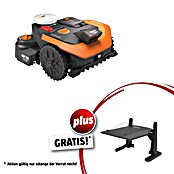 Worx PowerShare 20V Mähroboter-Set M800 Vision Cloud WR308E (800 m², Schnittbreite: 18 cm, Satellitengestützte Navigation, RTK) | BAUHAUS