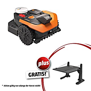 Worx PowerShare 20V Mähroboter-Set Vision Cloud WR303E (300 m², Schnittbreite: 18 cm, Satellitengestützte Navigation, RTK)