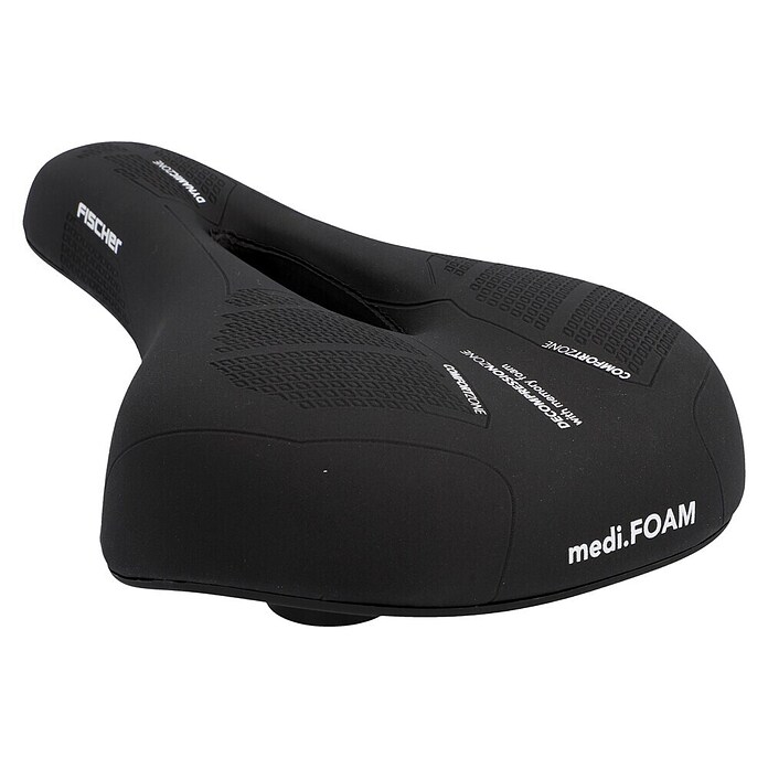 Fischer R.E.Med. Fahrradsattel (Memory-Foam-Einlage, Geeignet für: Trekkingräder)