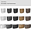 Camargue Swing Waschtischunterschrank (44 x 60 x 63 cm, Berg Eiche, Matt)