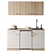 Respekta Miniküche Ingrid (Breite: 150 cm, Weiß, Mit Kochfeld + Kühlschrank) | BAUHAUS