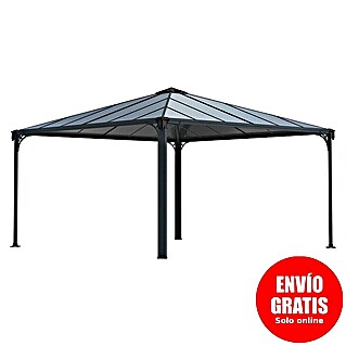 Palram – Canopia Pérgola Martinique (An x Pr: 429 x 429 cm, Color del armazón: Antracita, Aluminio)