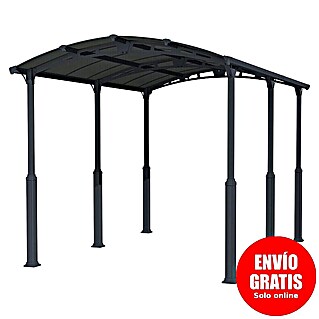 Palram – Canopia Carport Alpine (Medidas ext. (An x Pr): 3,59 x 5,07 m, Carport individual, Antracita)