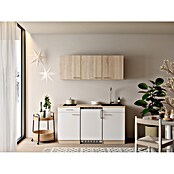 Respekta Miniküche Ingrid (Breite: 150 cm, Weiß, Mit Kochfeld + Kühlschrank) | BAUHAUS