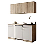 Respekta Miniküche Ingrid (Breite: 150 cm, Weiß, Mit Kochfeld + Kühlschrank) | BAUHAUS