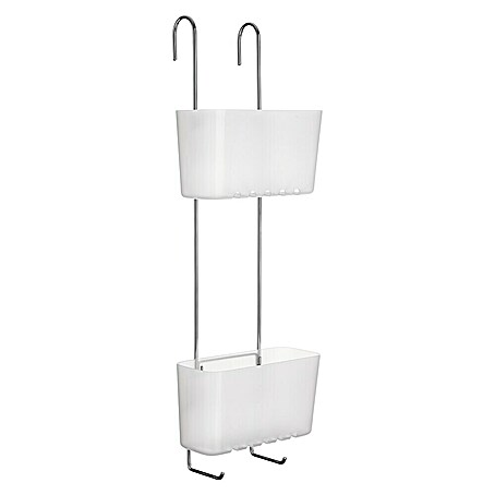 Tatay Standard Cesta de baño doble (13 x 20 x 59 cm, Transparente)