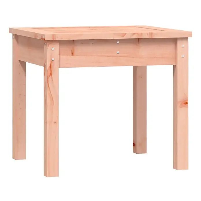 Furnicato Gartenbank Douglasien-Massivholz - B x T x H: 50 x 44 x 45 cm, Natürliches Douglasie - Heller, unbehandelter Holzgartentisch.