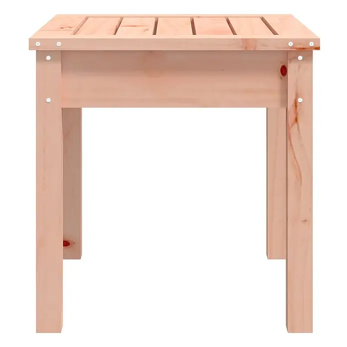Furnicato Gartenbank Douglasien-Massivholz - B x T x H: 50 x 44 x 45 cm, Natürliches Douglasie - Heller Holz-Gartentisch mit Lattenplatte.