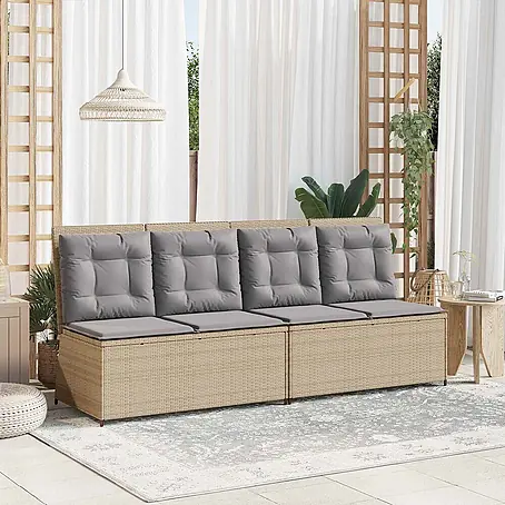 Furnicato  Gartenbank Poly-Rattan