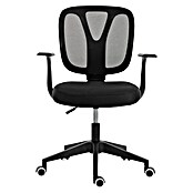 Silla de oficina Ana (Negro, Reposabrazos) | BAUHAUS