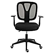 Silla de oficina Ana (Negro, Reposabrazos) | BAUHAUS