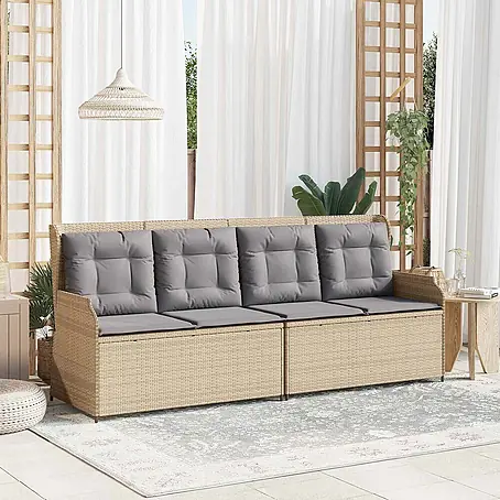 Furnicato  Gartenbank Poly-Rattan