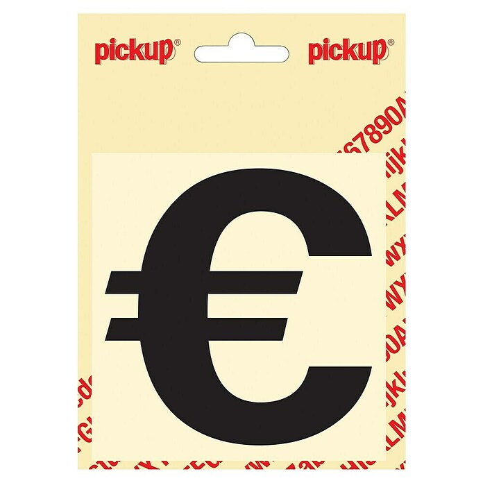 Pickup Naljepnica  (Motiv: Simbol eura, Crne boje) | BAUHAUS