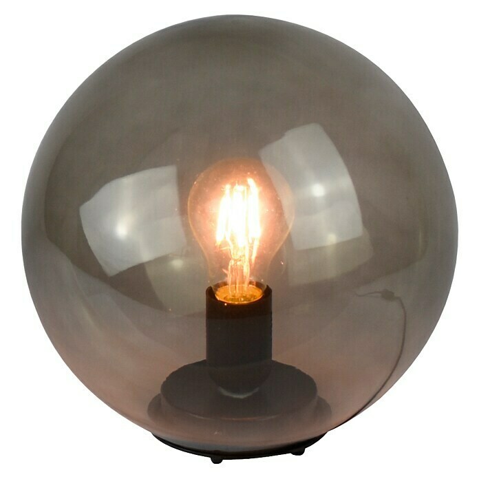 Tween Light Lámpara de sobremesa redonda Nerano (40 W, Color: Humo, Ø x Al: 25 x 24,5 cm)