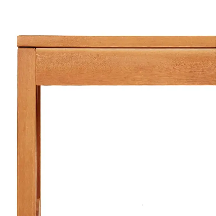 Furnicato Gartenbank - Braun - Helle braune Holztischecke mit schlichtem Rahmendesign.