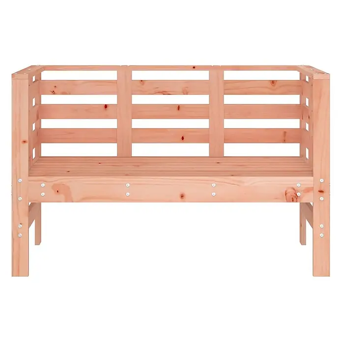 Furnicato Gartenbank Douglasien-Massivholz - B x T x H: 111,5 x 53 x 71 cm, Natürliches Douglasie - Latten-Gartenbankrahmen aus hellem Kiefernholz, geeignet für den Außenbereich.