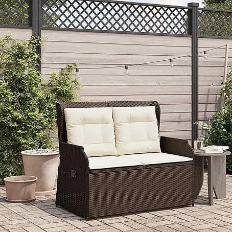 Furnicato  Gartenbank Poly-Rattan