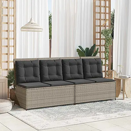 Furnicato  Gartenbank Poly-Rattan