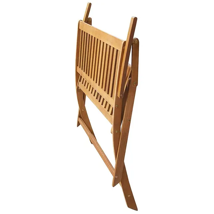 Furnicato Gartenbank Akazien-Massivholz - B x T x H: 120 x 60 x 89 cm, Braun - Hellbraune Gartenbank aus Holz, kompakt zusammengeklappt.
