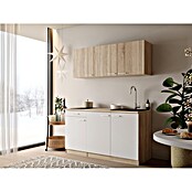 Respekta Miniküche Ingrid (Breite: 150 cm, Weiß, Mit Kochfeld) | BAUHAUS