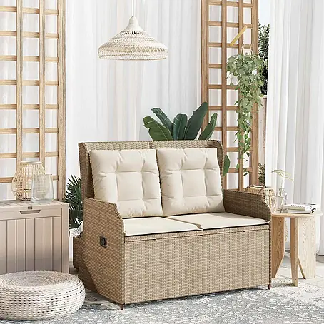 Furnicato  Gartenbank Poly-Rattan