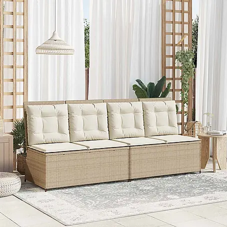 Furnicato  Gartenbank Poly-Rattan