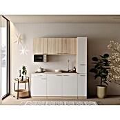 Respekta Küchenzeile Ingrid (Breite: 180 cm, Weiß, Mit Kochfeld + Mikrowelle) | BAUHAUS